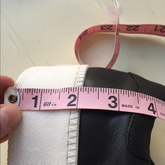 Barney’s Black leather wedge sneakers size 36 - Picture 8 of 8